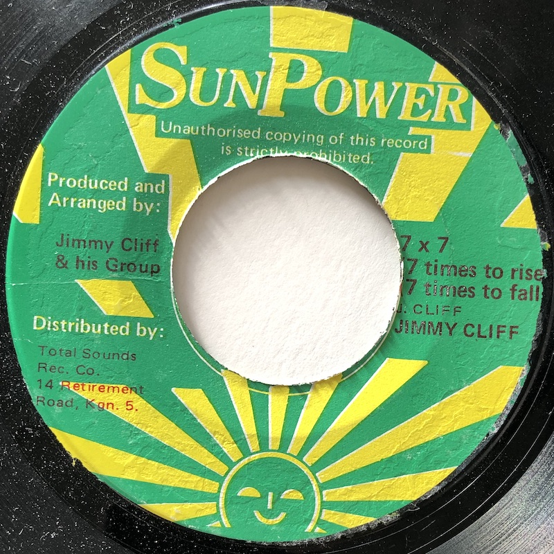 PROMO国内盤7インチJIMMY CLIFF ANOTHER SUMMER Jimmy Cliff ‎– 7 X 7 (Seven Times To Rise Seven Times To Fall